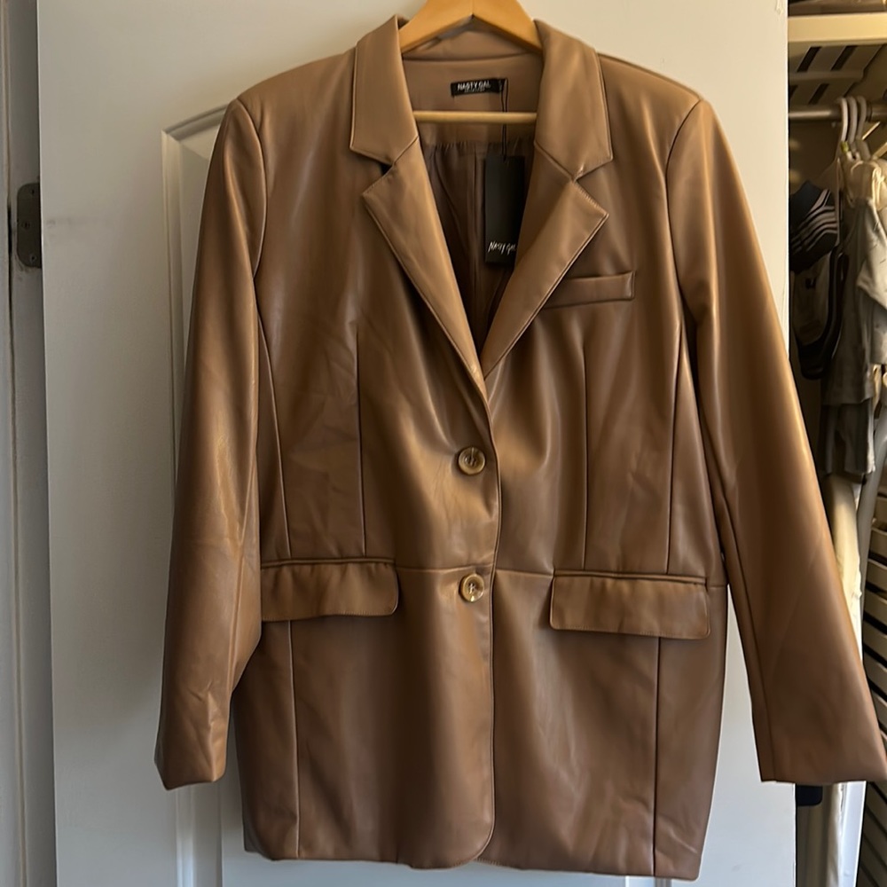 Nasty Gal Faux Leather Jacket